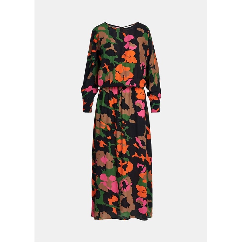 Essentiel Antwerp Neon Camouflage Midi Dress