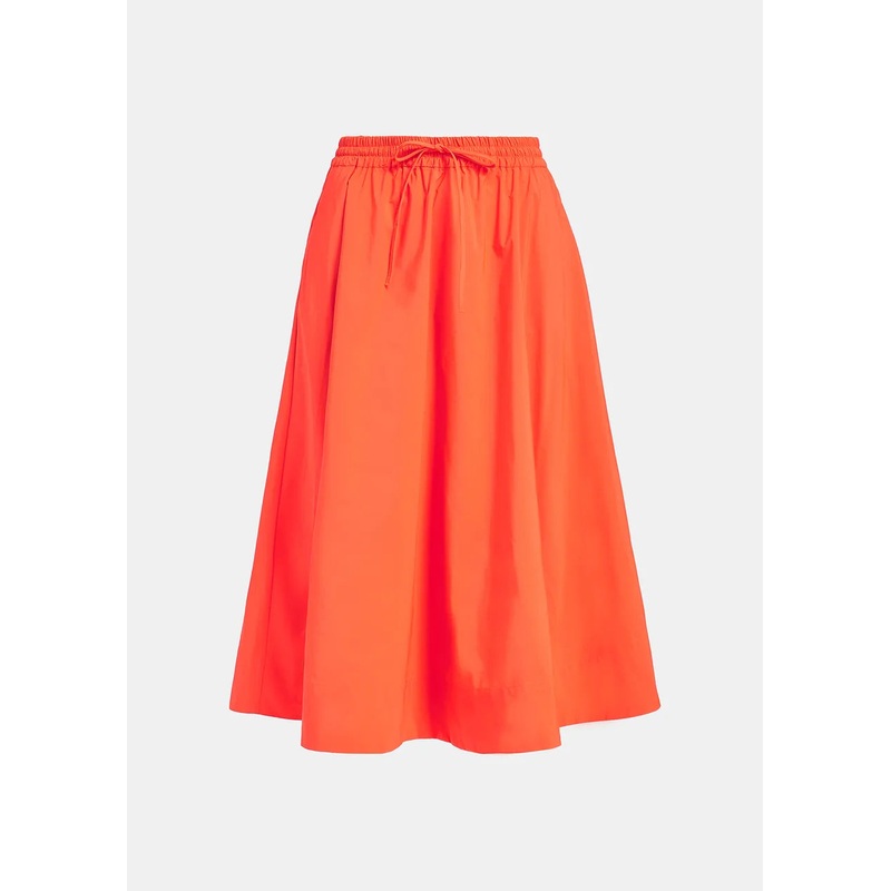 Essentiel Antwerp Orange Midi-Length Skirt