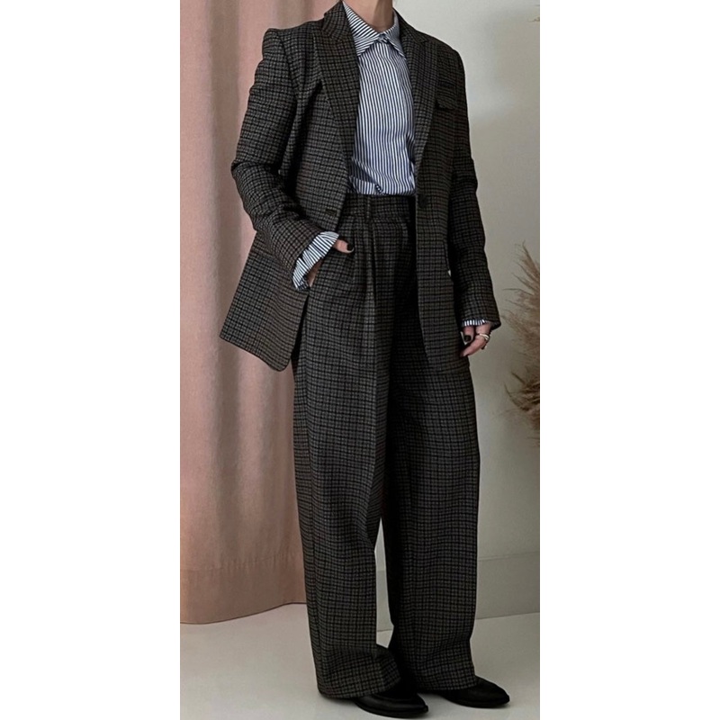 Beatrice Houndstooth Trousers-40 & 42 & 44 & 46