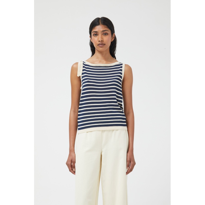 Compania Fantastica Black Sleeveless Fine Knit Top