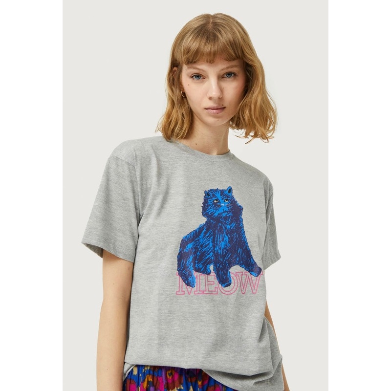 Compania Fantastica Grey Blue Cat T-Shirt