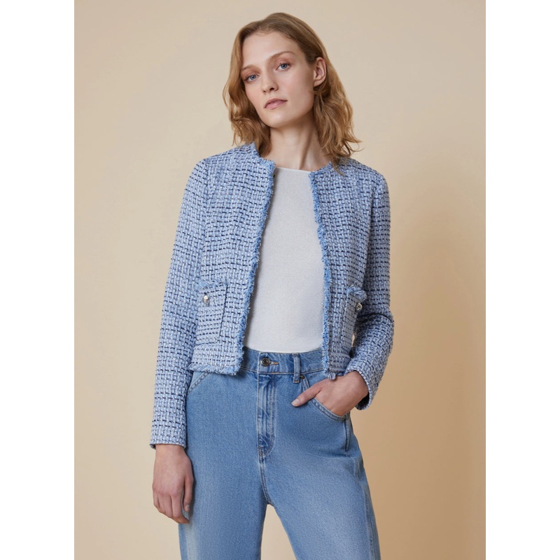 PennyBlack Blue Tweed Jacket-UK 6 & UK 8 & UK 10 & UK 12