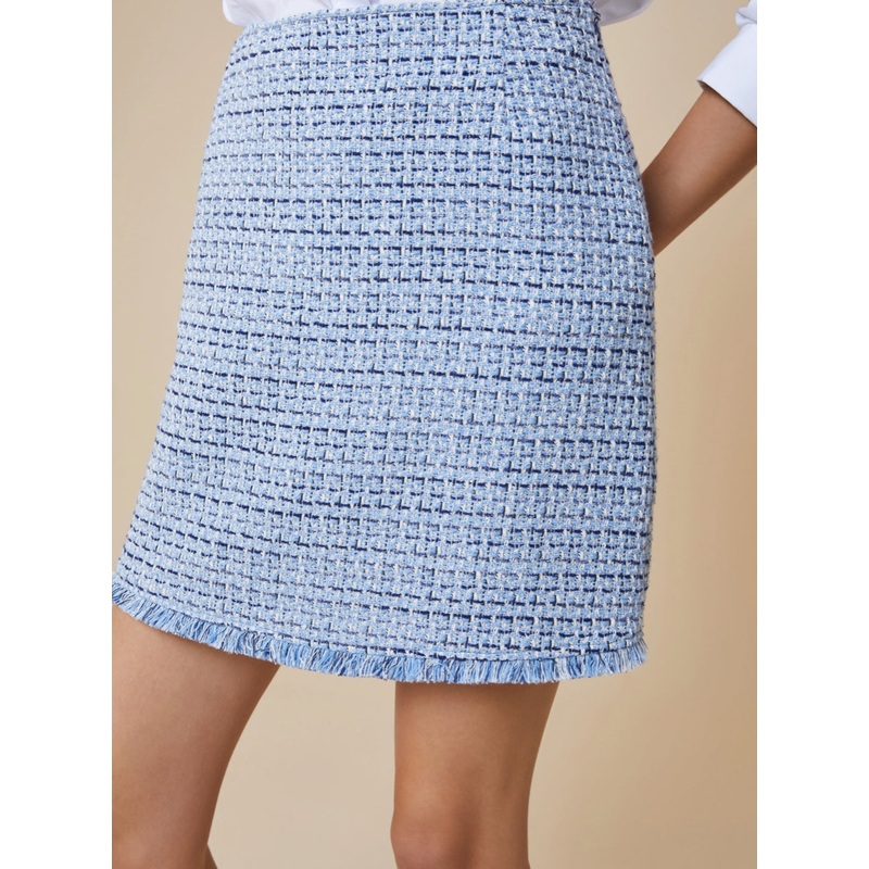 PennyBlack Blue Tweed Skirt-UK 6 & UK 8 & UK 10 & UK 12