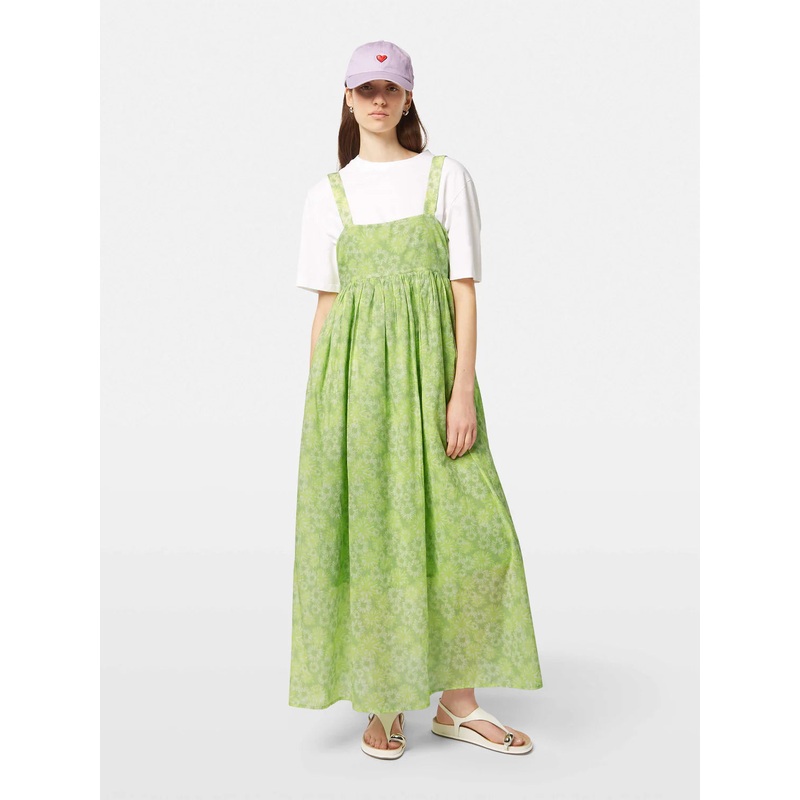 Scotch & Soda Lime Green Floral Maxi Dress