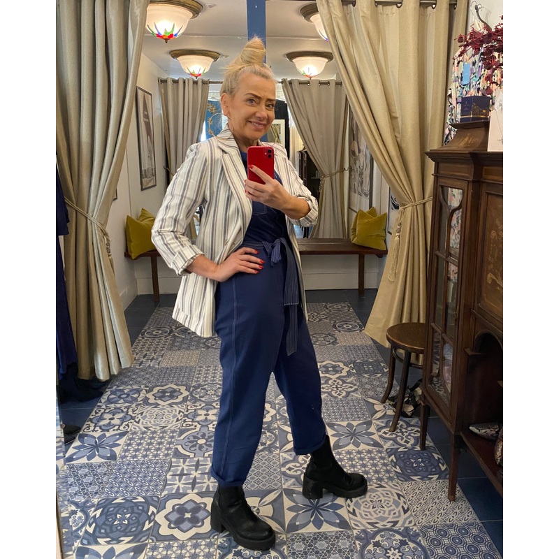 Scotch & Soda Linen Blend Stripe Blazer