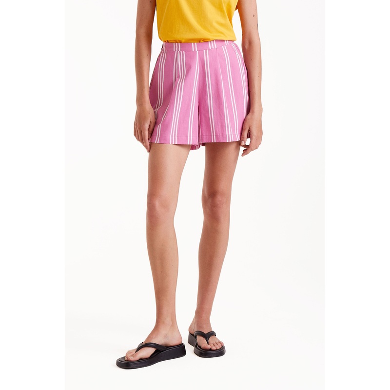 Compaia Fantastica Pink Striped Shorts