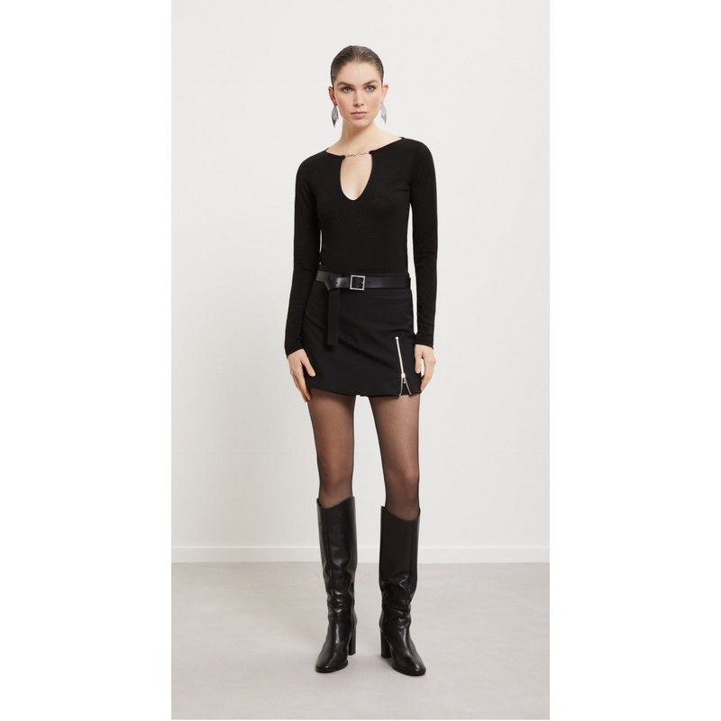 OttodAme Black Lurex Top-XS & S & M & L & XL