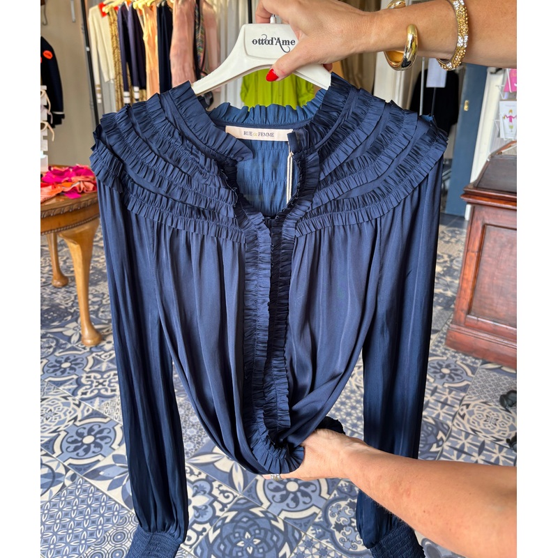 RDF Midnight Navy Blouse-XS & S & M & L & XL