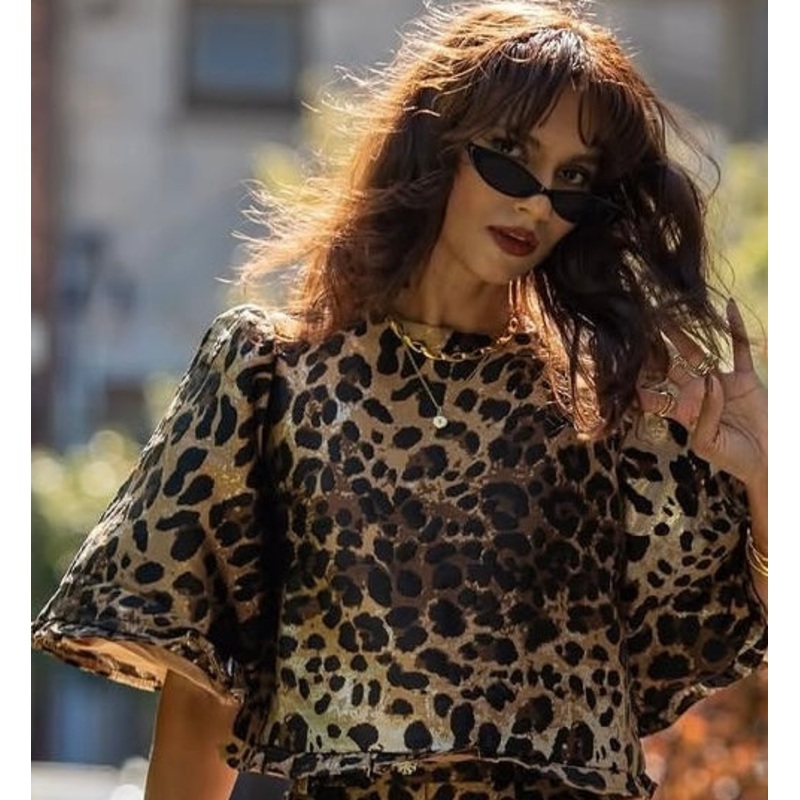 Sister Jane Leopard Print Top-XS & S & M & M+ & L