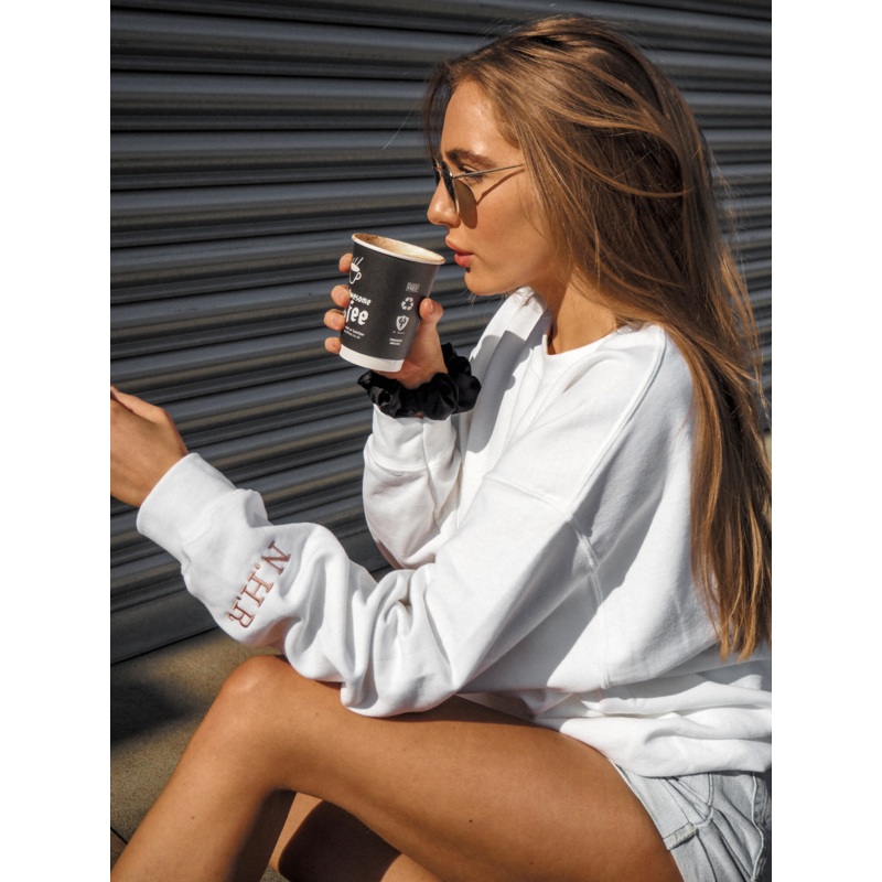 Kai Personalised Round Neck Star Sweater / White