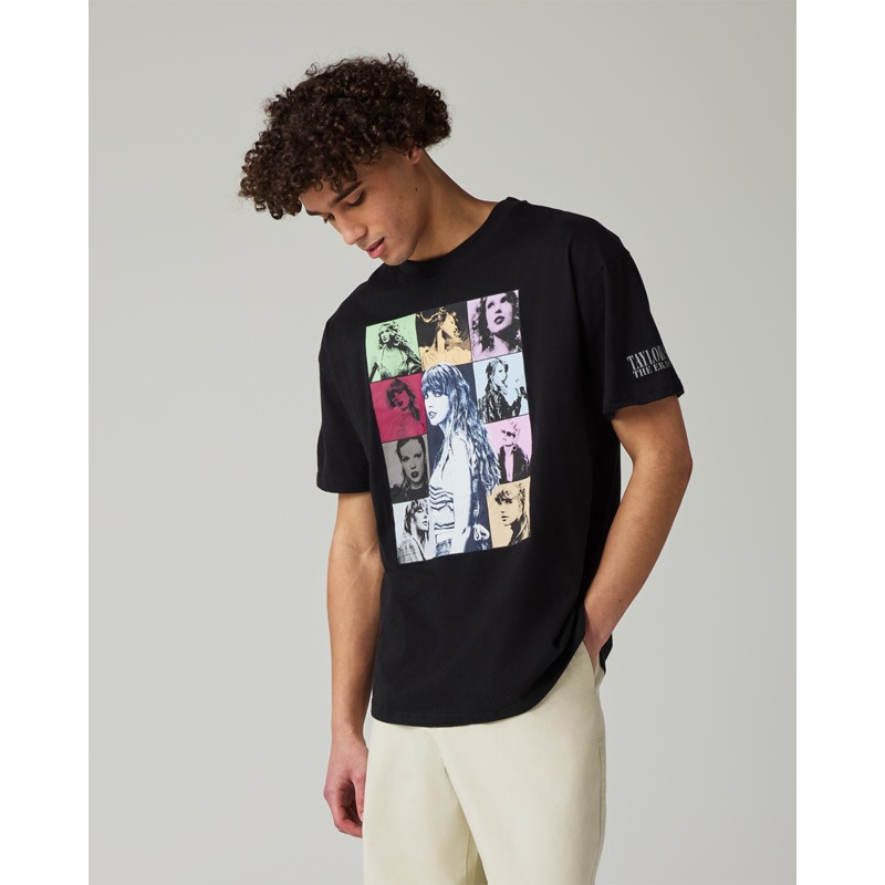 Taylor Swift | The Eras Tour Through London Black T-Shirt