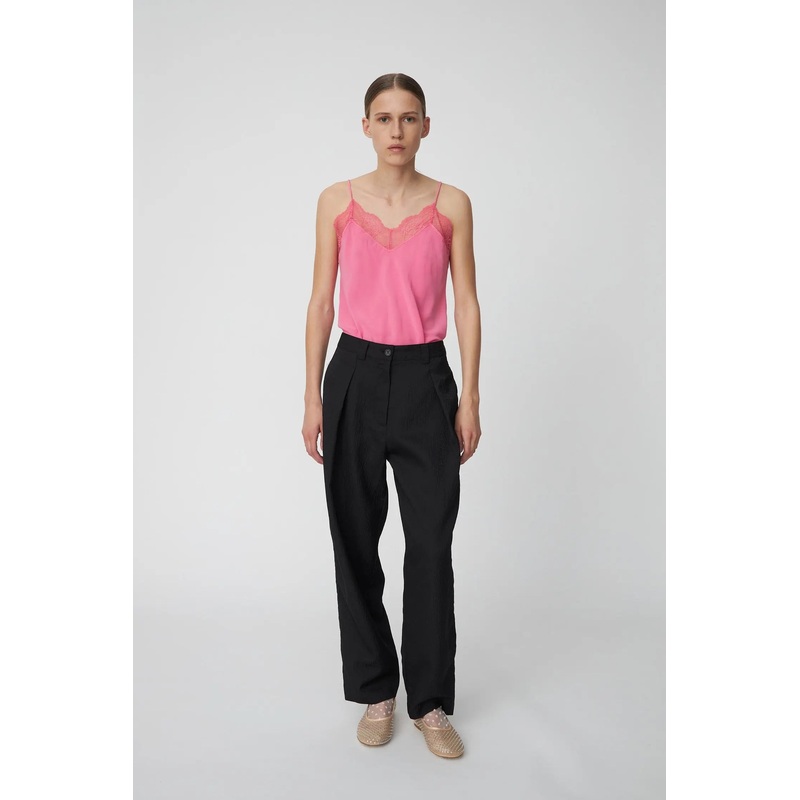 Cropped Crinkle Pants – Black-32 & 34 & 36 & 38 & 40 & 42