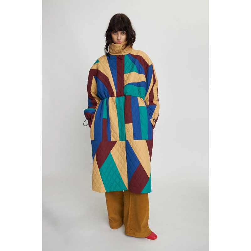 Patchwork coat – Multicolour-XXS/XS & S/M & L/XL