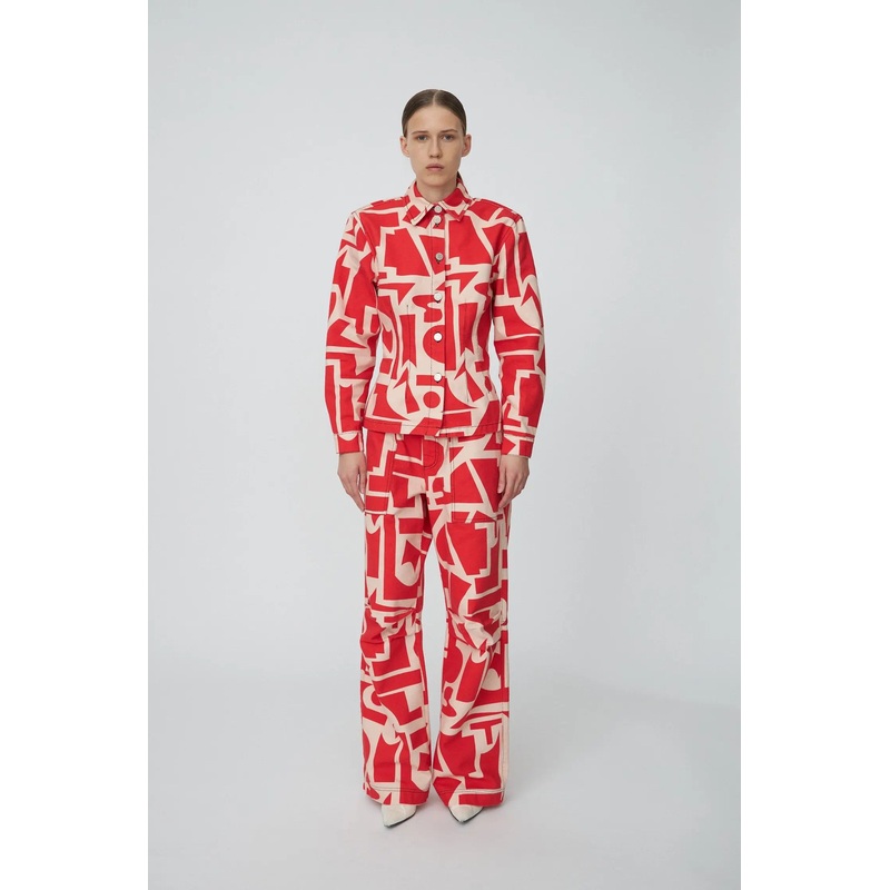 Printed Shirt – Red Mix-32 & 34 & 36 & 38 & 40 & 42