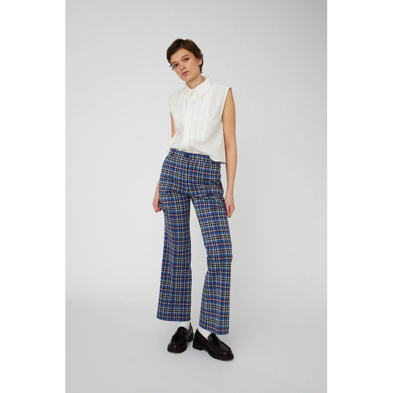 Checked Flared Pants – Multi Checks