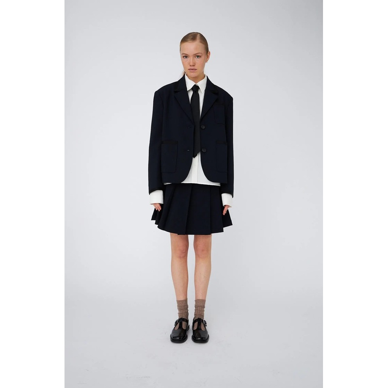 School Class-Inspired Blazer – Navy