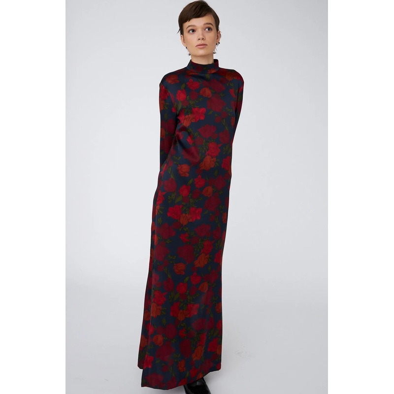 Silk Maxi Dress – Flower Forest