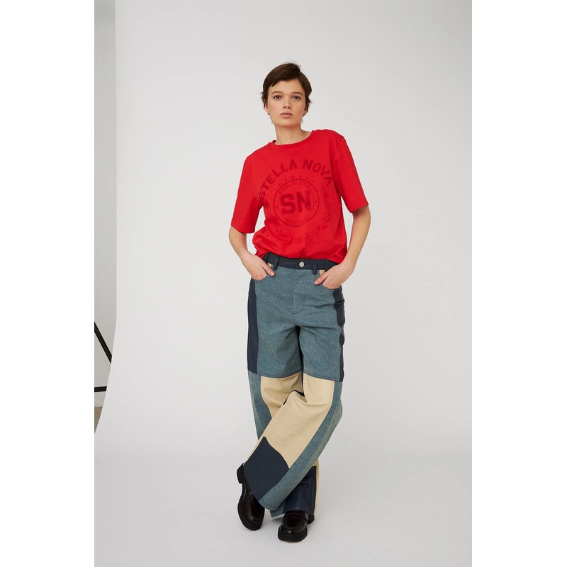 STELLA NOVA Printed T-Shirt – Flame Red
