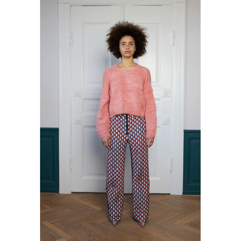 Handcrafted sweater from Peru – Peach Rose