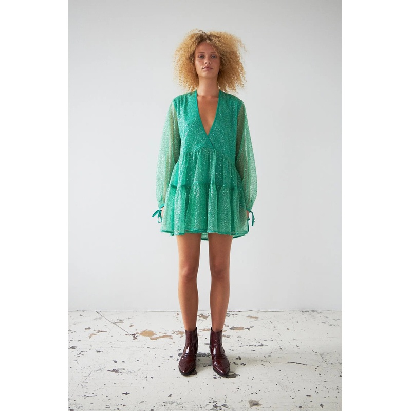 Sequins mini dress – Bright Mint
