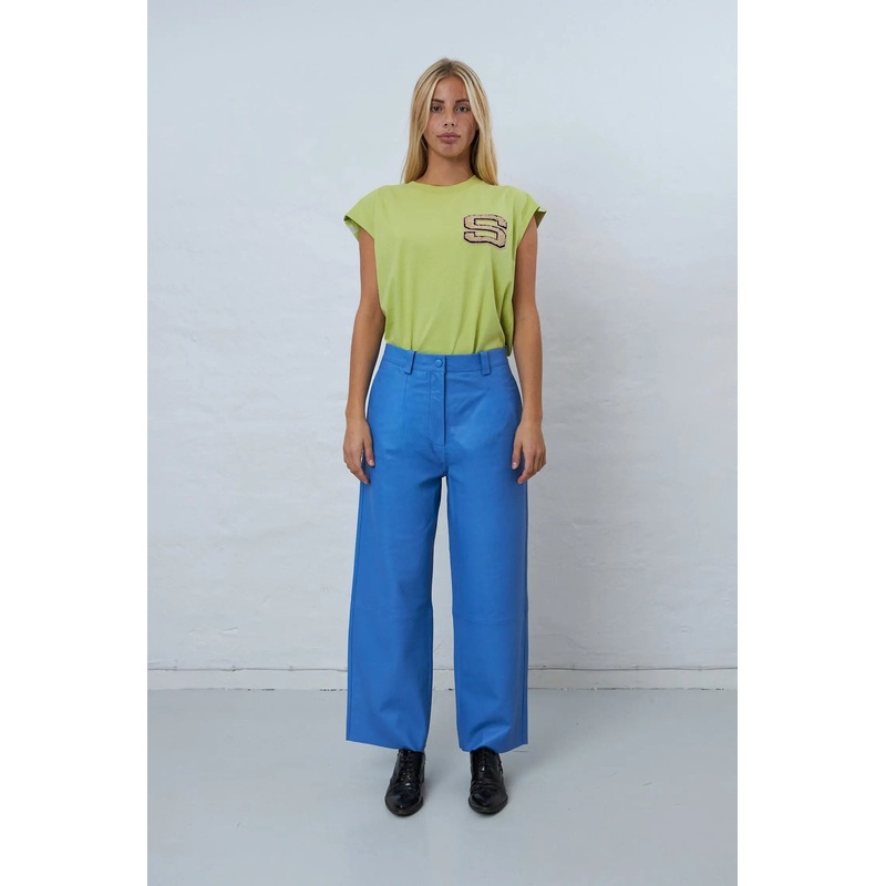 Soft casual leather pant – Blue Sea