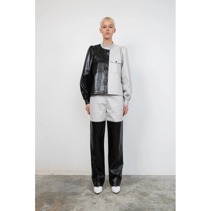 Two-colored pants – Black/Grey