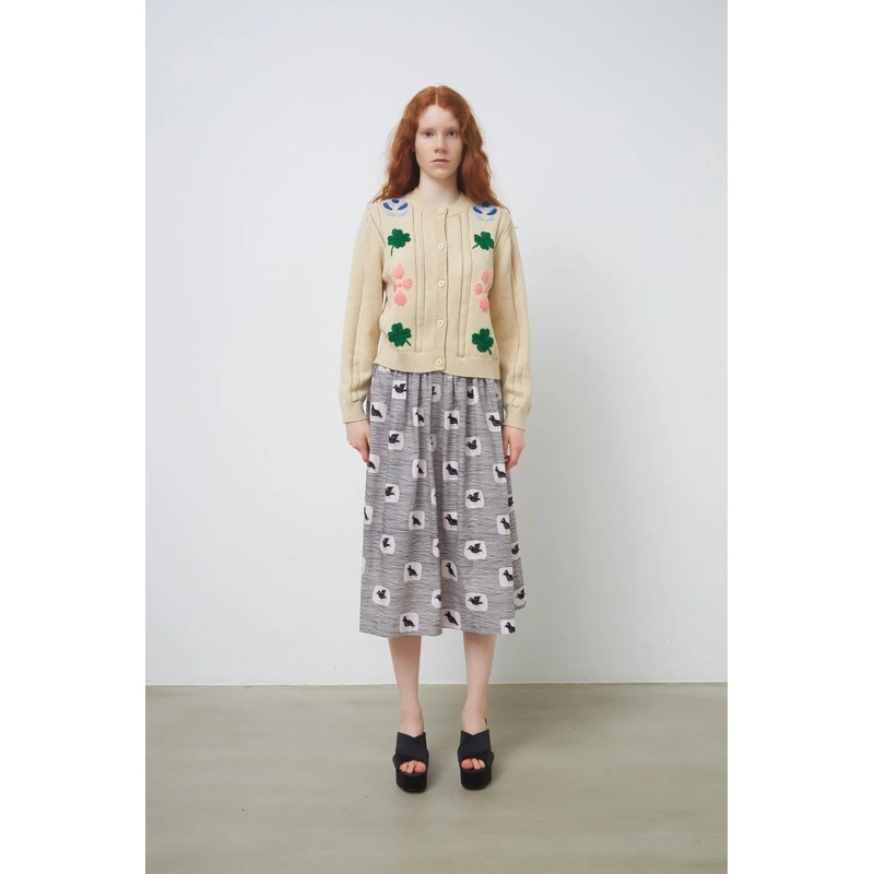 Voluminous midi skirt – Pale Pink