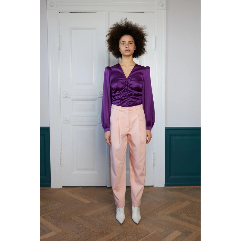 Carrot suiting pants – Pale Pink