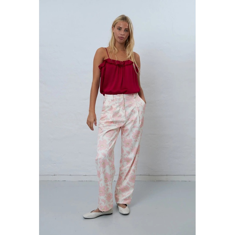 Volume printed pant – Soft Pink