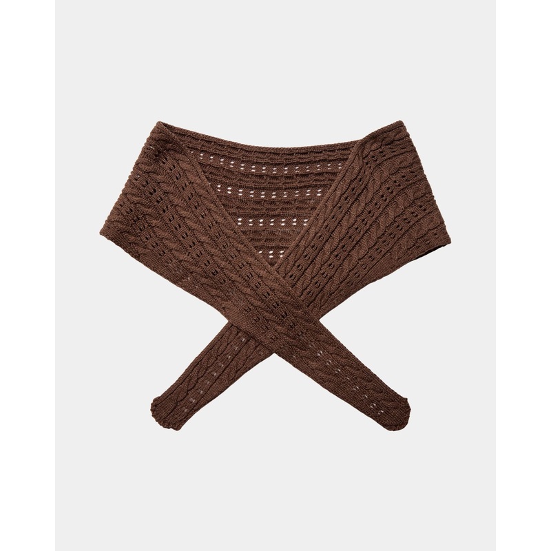 JESSICASY SCARF – Brown-Onesize