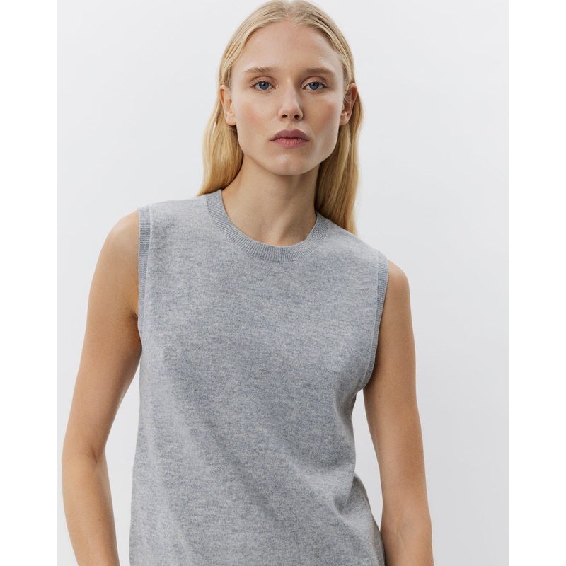 KARLISW VEST – Grey melange-XS & S & M & L & XL