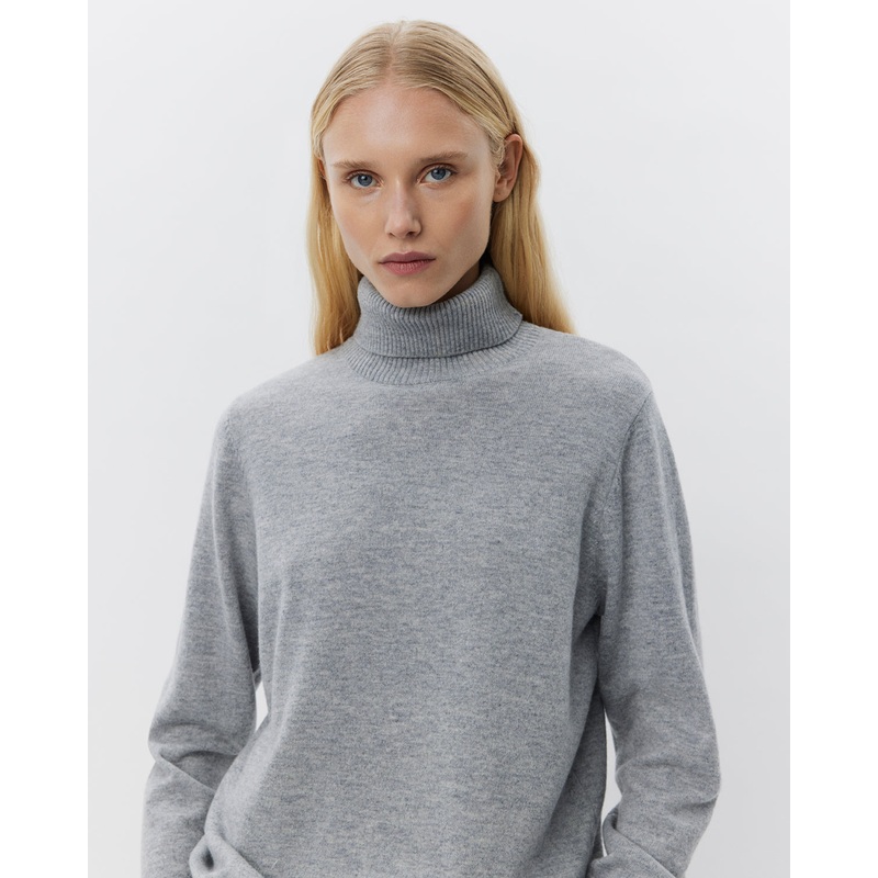 NELLSW SWEATER – Grey melange-XS & S & M & L & XL