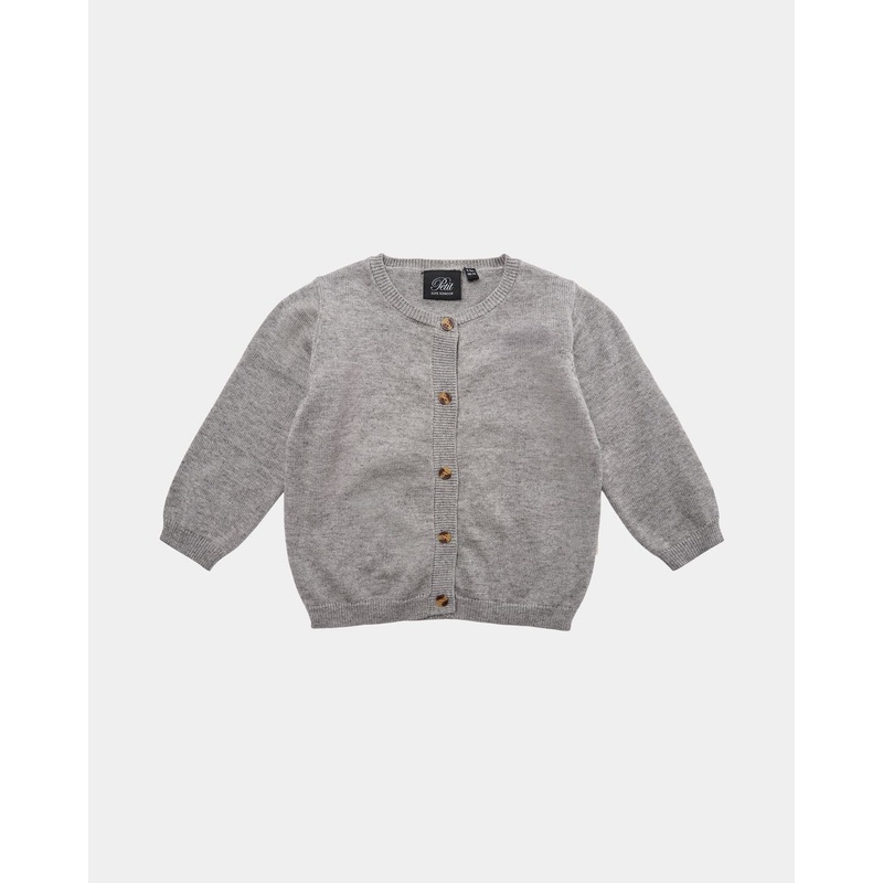 SPIOWASB CARDIGAN – Grey melange