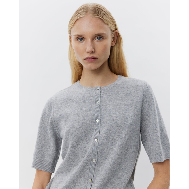 SUNASW CARDIGAN – Grey melange