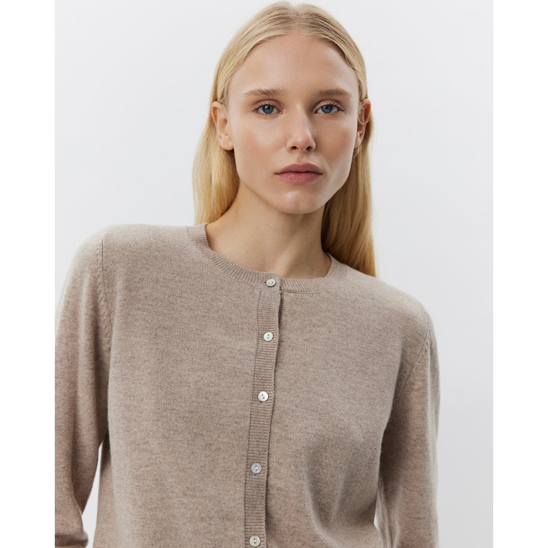 CISSESW CARDIGAN – Brown melange