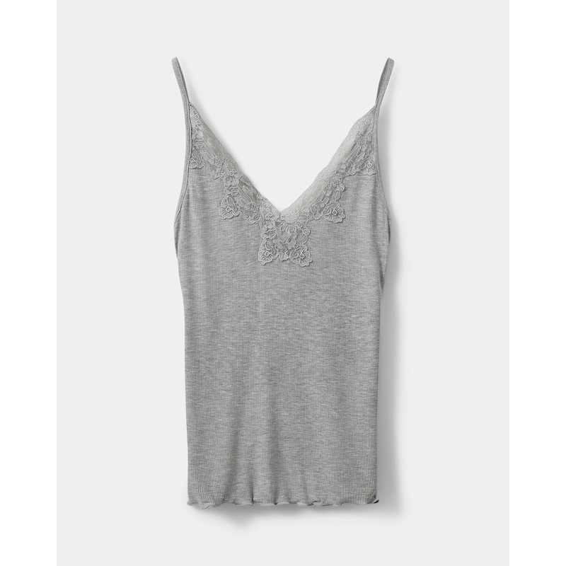 DANILLASW TOP – Grey mel-XS & S & M & L & XL