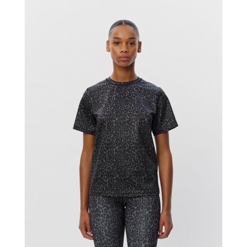 FIOLASPO T-SHIRT – Grey leopard