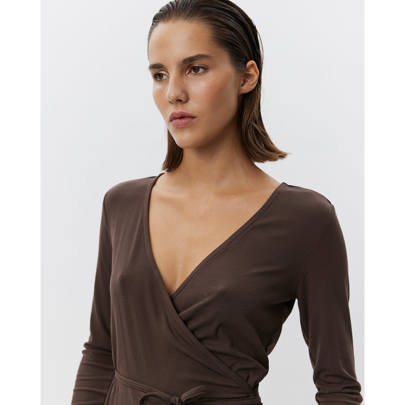 JOODYSW BLOUSE – Brown Fudge-XS & S & M & L & XL