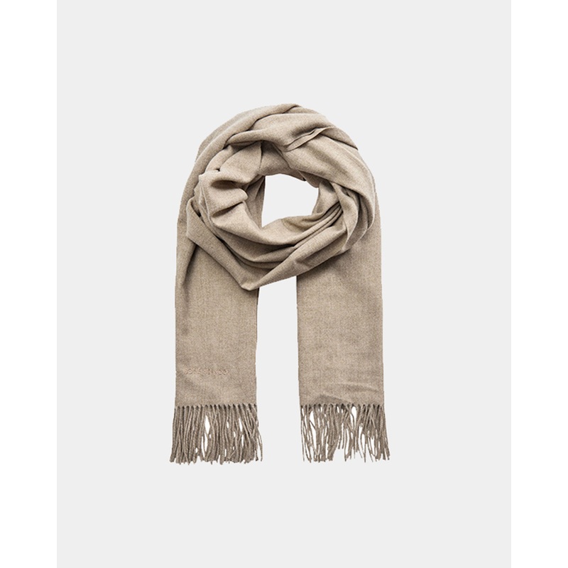 LAURASY SCARF – Brown melange-Onesize