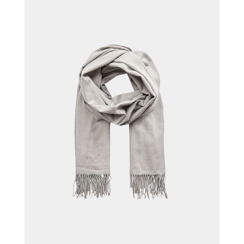 LAURASY SCARF – Grey melange-Onesize