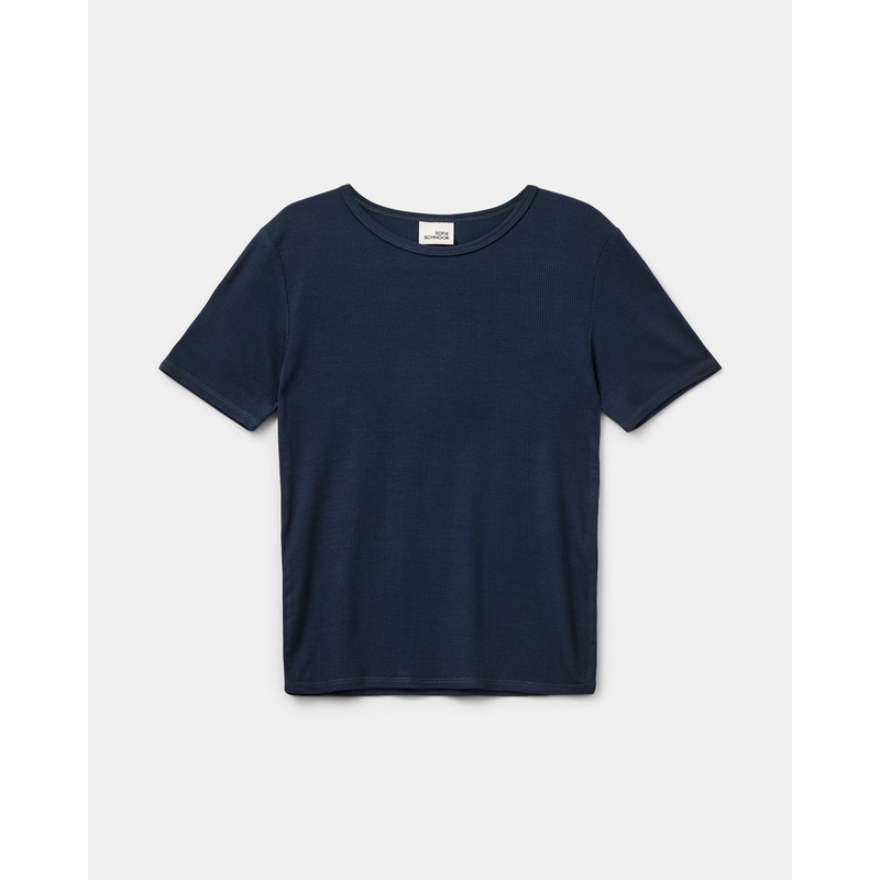 NATALIASY RIB T-SHIRT – Navy-128 & 140 & 152 & 164 & 176