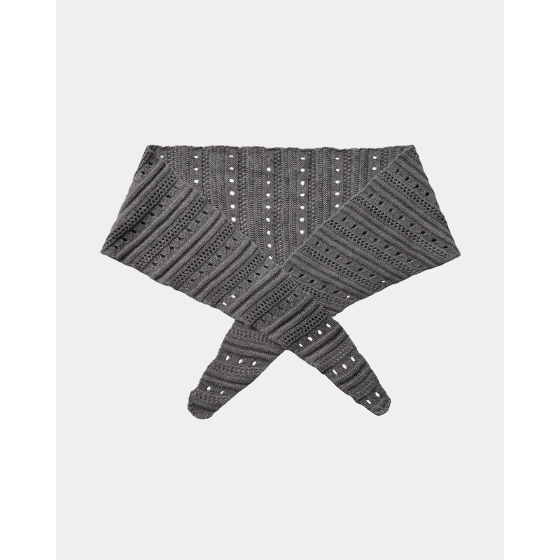 DINASW SCARF – Grey melange-Onesize
