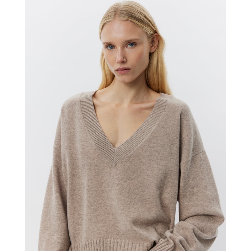 EDENSW SWEATER – Brown melange