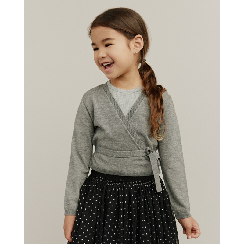 GRACYSK CARDIGAN – Light grey melange