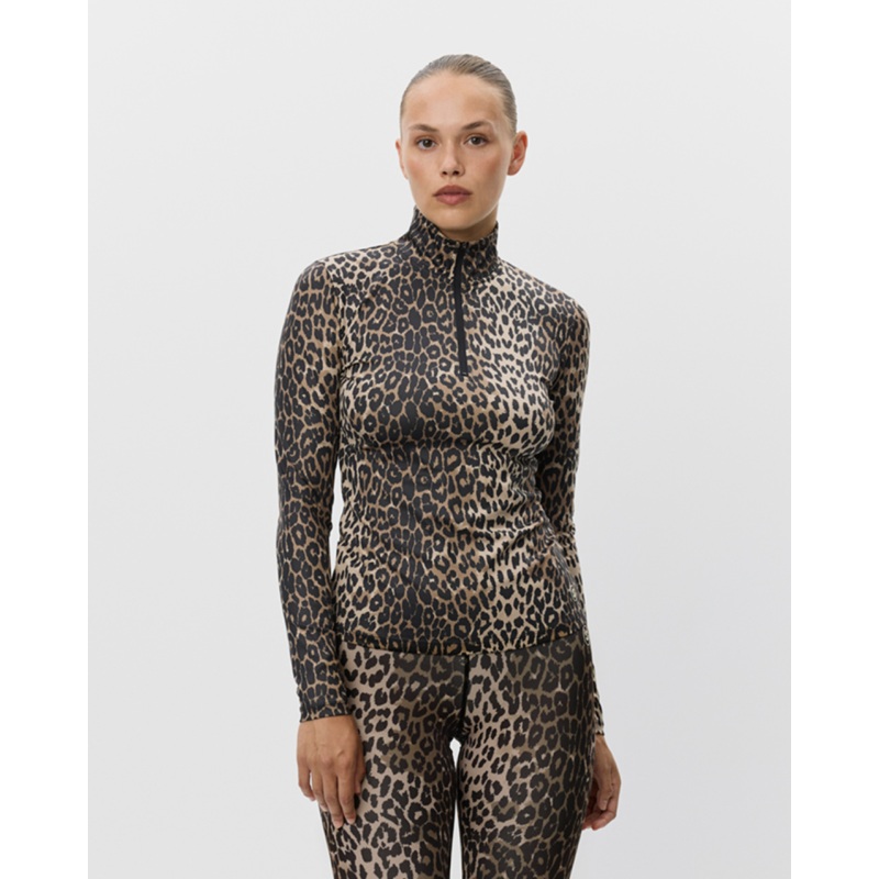 MALLORYSW BLOUSE LONG SLEEVE – Leopard