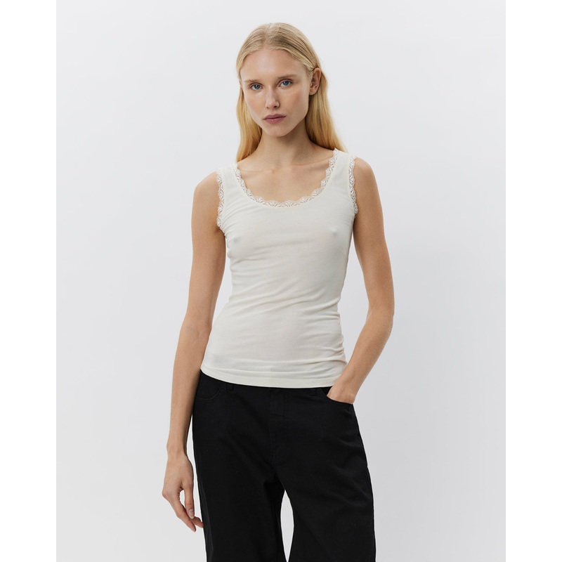 ULRIKKESW TOP – Off White-XS & S & M & L & XL