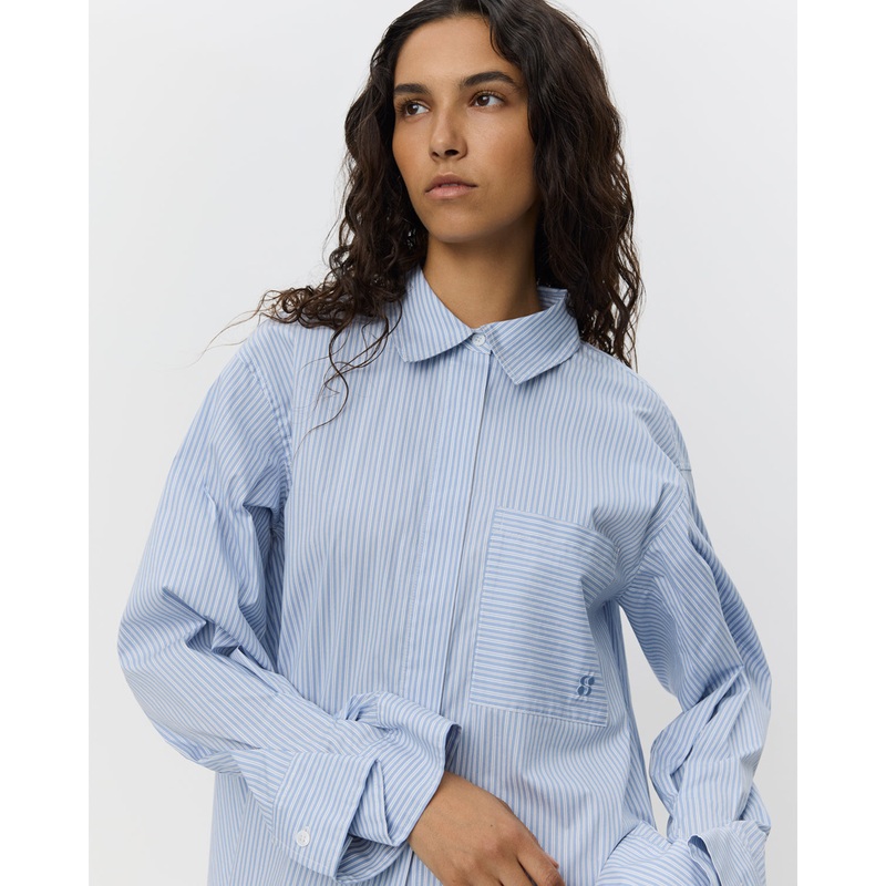 ABBYSW SHIRT – Blue striped-34 & 36 & 38 & 40 & 42