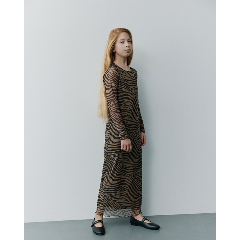 CALASY DRESS – Brown-128 & 140 & 152 & 164 & 176