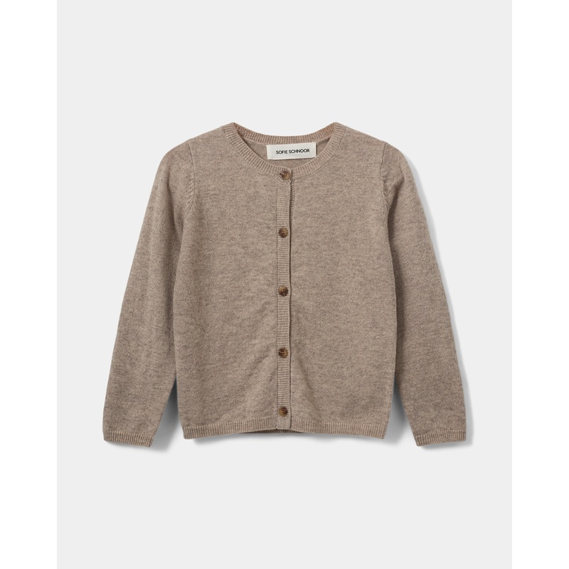 CISSESK CARDIGAN – Brown melange