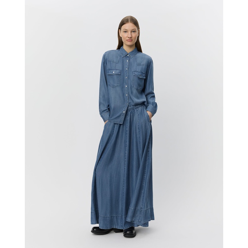 KATTIASW SKIRT – Denim blue-34 & 36 & 38 & 40 & 42